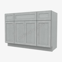 AN-S4821B12D-34-1/2"" Sink Base Combo Vanity with Drawers | Forevermark Nova Light Grey Shaker