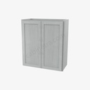 AN-W2730B Double Door Wall Cabinet | Forevermark Nova Light Grey Shaker