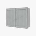 AN-W3024B Double Door Wall Cabinet | Forevermark Nova Light Grey Shaker