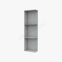 AN-WES536 Wall End Shelf with Open Shelves | Forevermark Nova Light Grey Shaker