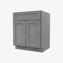 TG-B27B Double Door Base Cabinet | Forevermark Midtown Grey