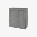 TG-W2730B Double Door Wall Cabinet | Forevermark Midtown Grey