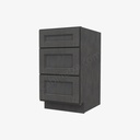 TS-DB18(3) 3 Drawer Pack Base Cabinet | Forevermark Townsquare Grey