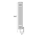 AP-A3BF Fluted Decorative Base Filler | Forevermark Pepper Shaker