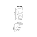 AP-CM96-4 Crown Molding | Forevermark Pepper Shaker