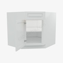 GW-BDCF36 Base Diagonal Corner Sink Cabinet | Forevermark Gramercy White