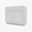 GW-S3621B-34-1/2"" Sink Base Vanity with Drawers | Forevermark Gramercy White