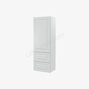 GW-W2D1854 Wall Cabinet With 2 Built-In Drawers | Forevermark Gramercy White