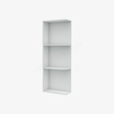 GW-WES530 Wall End Shelf with Open Shelves | Forevermark Gramercy White