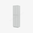 GW-WP2496B Tall Wall Pantry Cabinet with Butt Doors | Forevermark Gramercy White