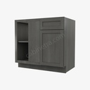 AG-BBLC39/42-36""W Base Blind Corner Cabinet | Forevermark Greystone Shaker