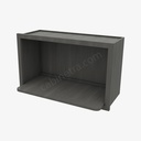 AG-MWO3018PM-12 Microwave Oven Wall Cabinet | Forevermark Greystone Shaker