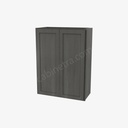 AG-W2736B Double Door Wall Cabinet | Forevermark Greystone Shaker