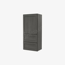 AG-W2D1848 Wall Cabinet With 2 Built-In Drawers | Forevermark Greystone Shaker
