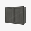 AG-W3024B Double Door Wall Cabinet | Forevermark Greystone Shaker