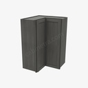 AG-WSQ2436 Easy Reach Wall Corner Cabinet | Forevermark Greystone Shaker