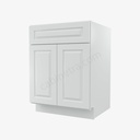 GW-B24B Double Door Base Cabinet | Gramercy White