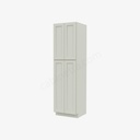 TQ-WP2490B Tall Wall Pantry Cabinet with Butt Doors | Forevermark Townplace Crema