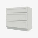 VW-DB36(3) 3 Drawer Pack Base Cabinet | Forevermark Visa White