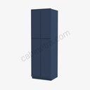 PD-WP2490B Tall Wall Pantry Cabinet with Butt Doors | Forevermark Petit Blue