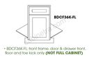 PS-BDCF36K-FL Base Diagonal Corner Floor Cabinet | Forevermark Petit Sand