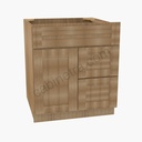 AR-S3621BDR-34-1/2"" Sink Base Combo Vanity with Right Drawer | Forevermark Woodland Brown