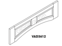 AR-VAD3612 Arch Panel Valance | Forevermark Woodland Brown