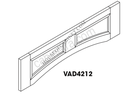 AR-VAD4212 Arch Panel Valance | Forevermark Woodland Brown