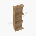 AR-WES542 Wall End Shelf with Open Shelves | Forevermark Woodland Brown