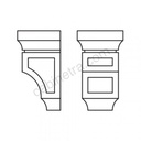 AX-CORBEL75S Decorative Small Corbel | Forevermark Xterra Blue Shaker