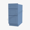 AX-DB18(3) 3 Drawer Pack Base Cabinet | Forevermark Xterra Blue Shaker