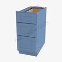 AX-DB36(3) 3 Drawer Pack Base Cabinet | Forevermark Xterra Blue Shaker