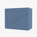 AX-W3630B Double Door Wall Cabinet | Forevermark Xterra Blue Shaker