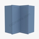 AX-WSQ2436 Easy Reach Wall Corner Cabinet | Forevermark Xterra Blue Shaker