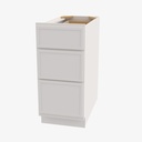 PW-DB24(3) 3 Drawer Pack Base Cabinet | Forevermark Petit White