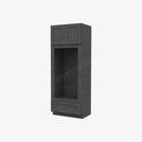 TS-OM3390B Tall Double Oven / Oven Microwave Cabinet | Forevermark Townsquare Grey