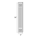 TW-A36WF Fluted Decorative Wall Filler | Forevermark Uptown White