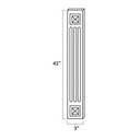 TW-A42WF Fluted Decorative Wall Filler | Forevermark Uptown White